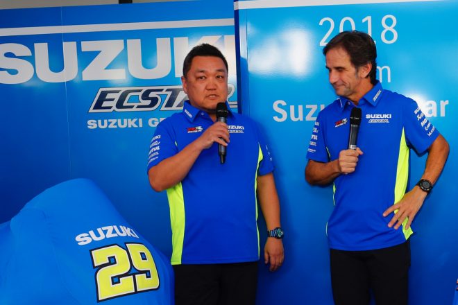 河内健テクニカルマネージャー（左）