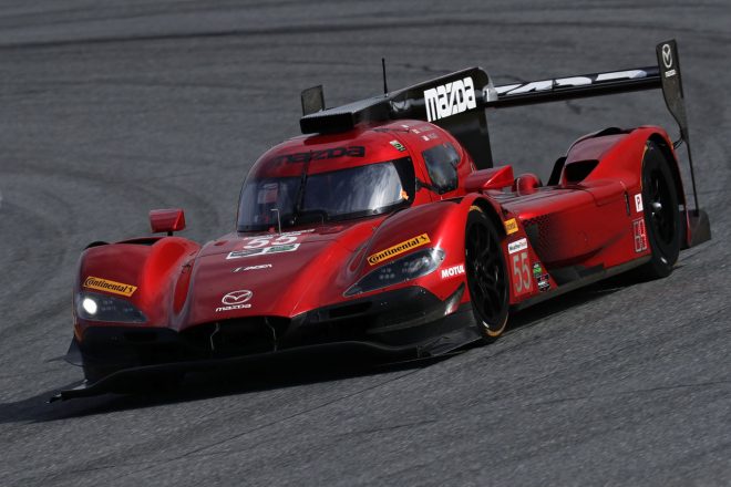 初のデイトナ24時間完走を目指したマツダチーム・ヨーストだったが、55号車マツダ、77号車マツダともにリタイアという結果に終わった。