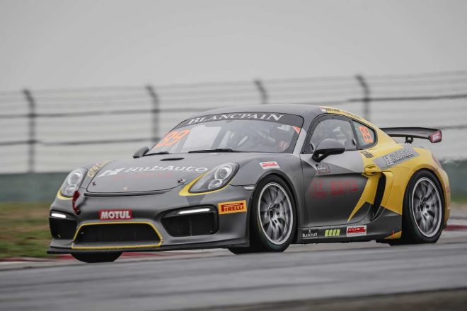 2017最終戦浙江で初優勝を飾ったHubAuto Racingの89号車ポルシェ・ケイマンGT4クラブスポーツMR