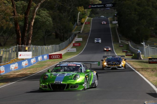 総合3位／プロ・アマクラス優勝を達成したブラック・スワン・レーシングの540号車ポルシェ911 GT3 R