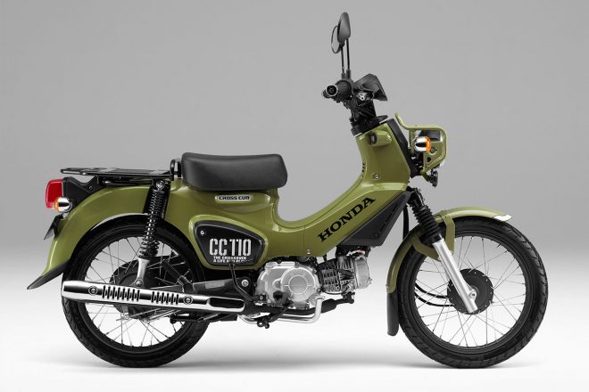 クロスカブ110 に設定されるカムフラージュグリーンモデル