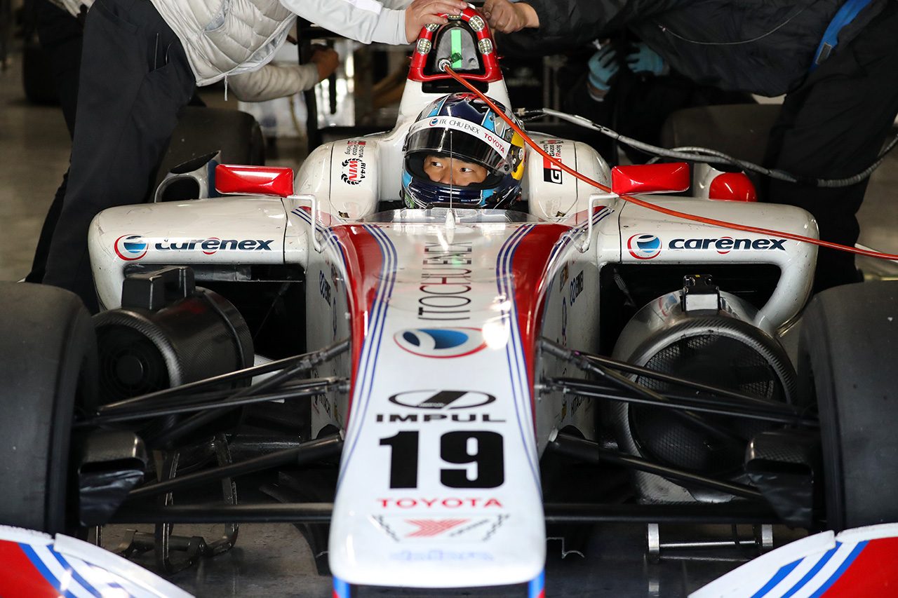 2018年、TEAM IMPULからスーパーフォーミュラに参戦する平川亮。2017年12月のテストにも同チームから参加
