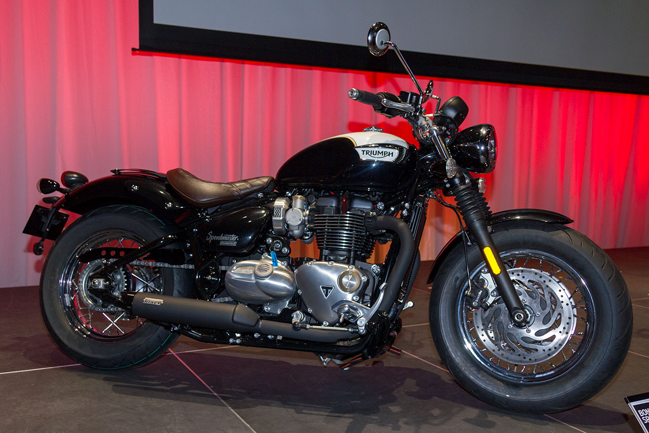 クラシカルなスタイリングが特徴のボンネビル・スピードマスター