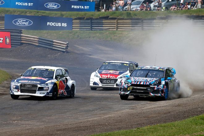 2017年にリッデンヒルで行われた世界ラリークロス選手権