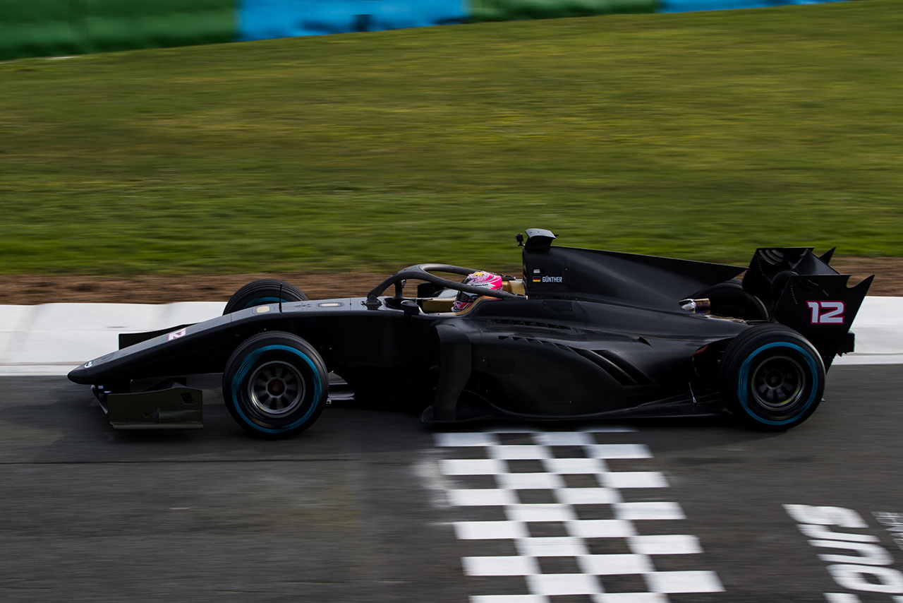 テストに参加したマキシミリアン・ギュンター（アーデン）。福住仁嶺のチームメイトだ