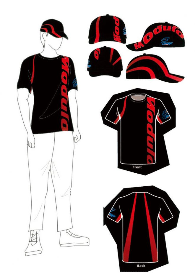 チームウエアは文化服装学院とのコラボレーションモデルが採用される