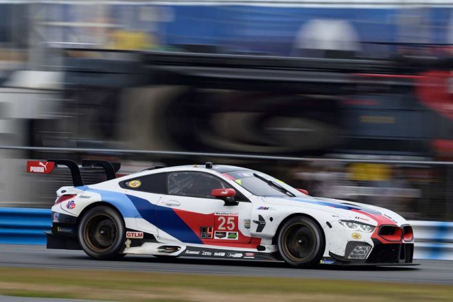デイトナ24時間でレースデビューを果たしたBMWチームRLLの24号車BMW M8 GTE
