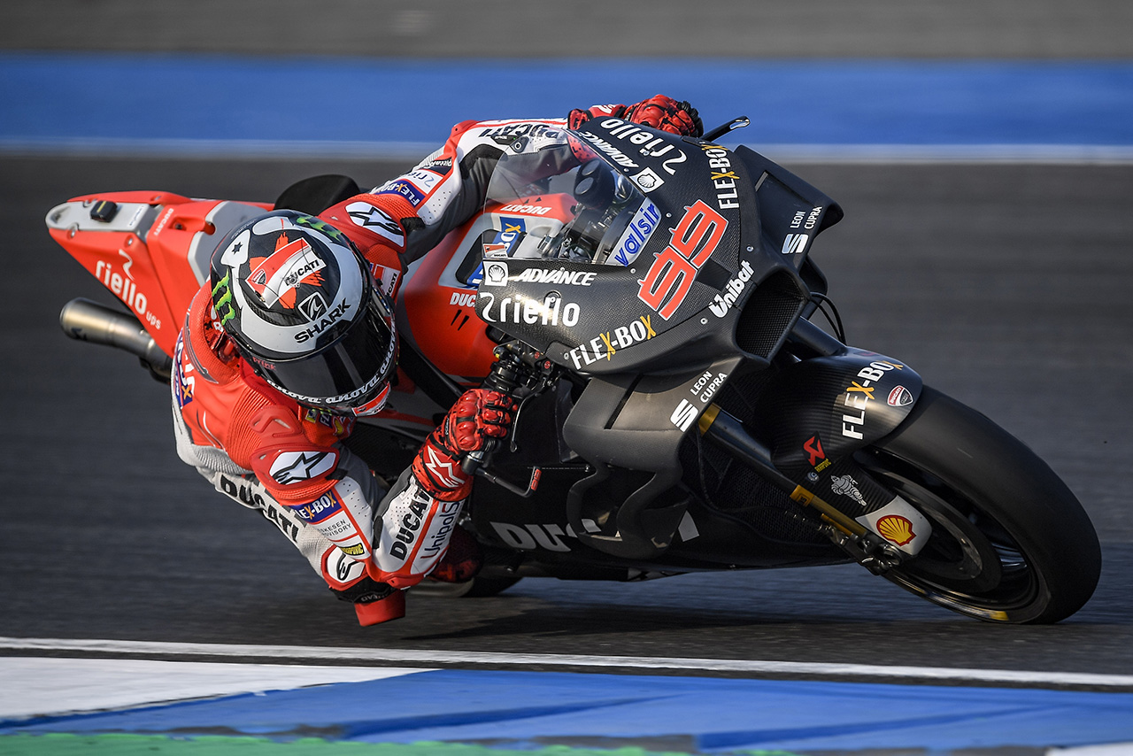 ブリーラムオフィシャルテストに登場したドゥカティの新型フェアリング