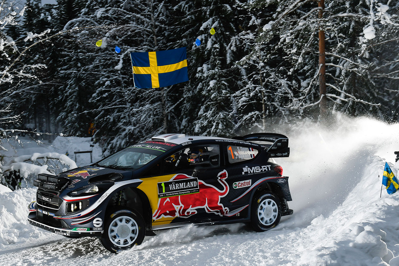 第2戦スウェーデンでは苦戦を強いられたセバスチャン・オジエ（フォード・フィエスタWRC）