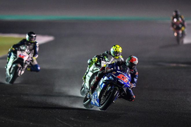 3日目のテスト終了後に行われたウエットテストの様子