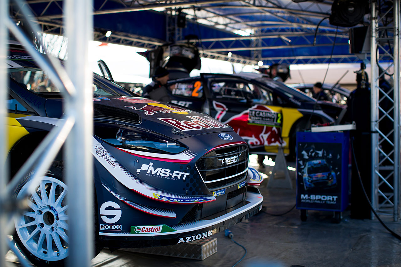 2017年のWRCチャンピオンであるMスポーツ。第3戦メキシコへの事前テストで寒波に見舞われた