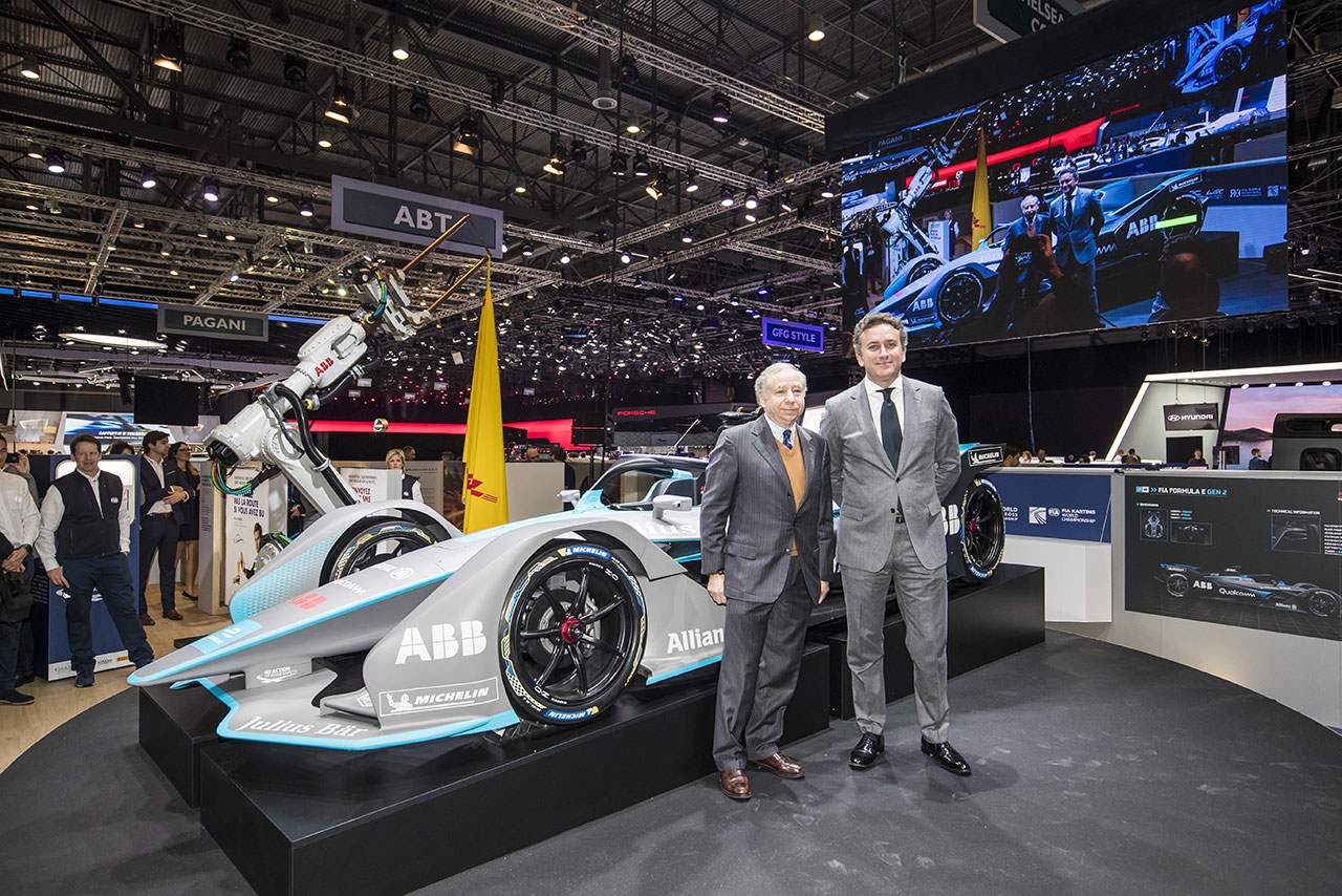 ジュネーブモーターショーで公開された第2世代フォーミュラEマシン