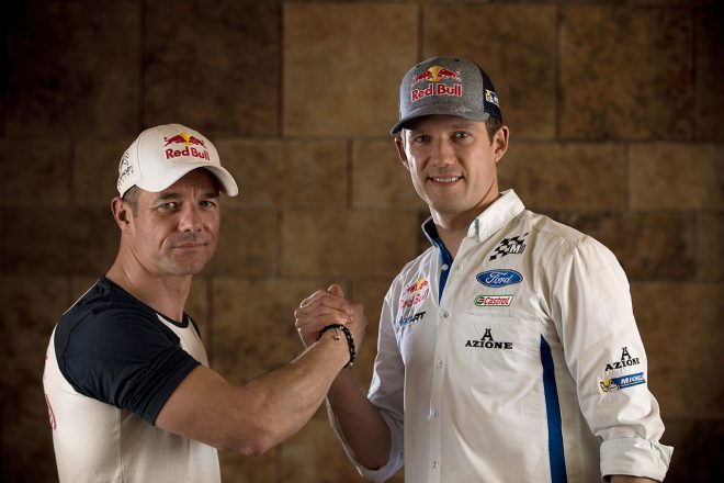 現役時代、チームメイトでありライバル関係にあったセバスチャン・ローブとセバスチャン・オジエ