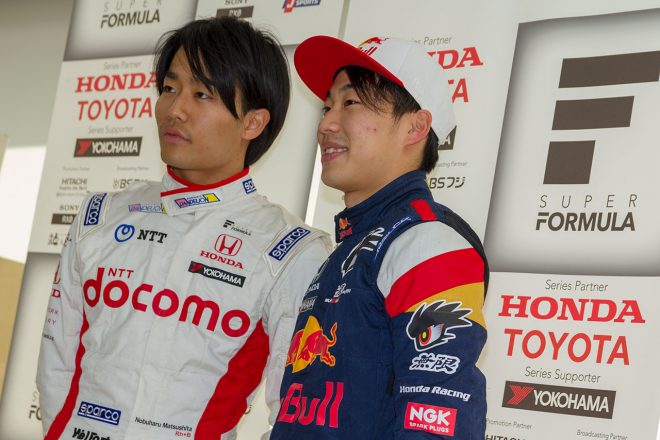 2018年のスーパーフォーミュラに参戦する松下信治（左）と福住仁嶺（右）