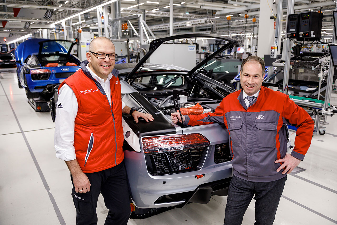 アウディが2017年末にデリバリーを開始したアウディR8 LMS GT4が製造50台に到達した