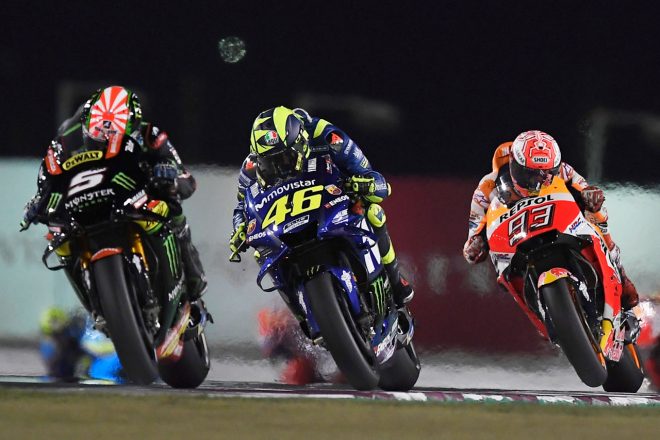 ロッシは一時、2番手にまでポジションを上げた