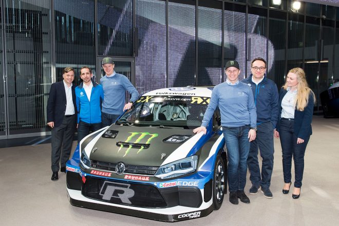 2018年の世界ラリークロスに参戦するPSRXフォルクスワーゲン・スウェーデンチーム