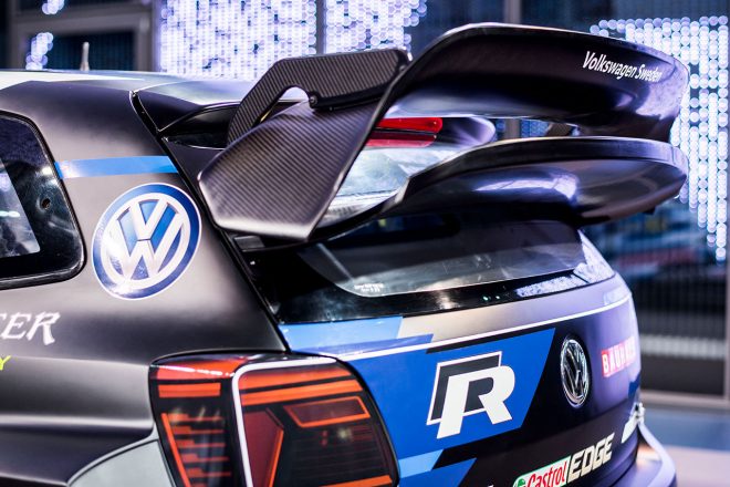 18年仕様のポロR スーパーカーには新型リヤウイングが装着された