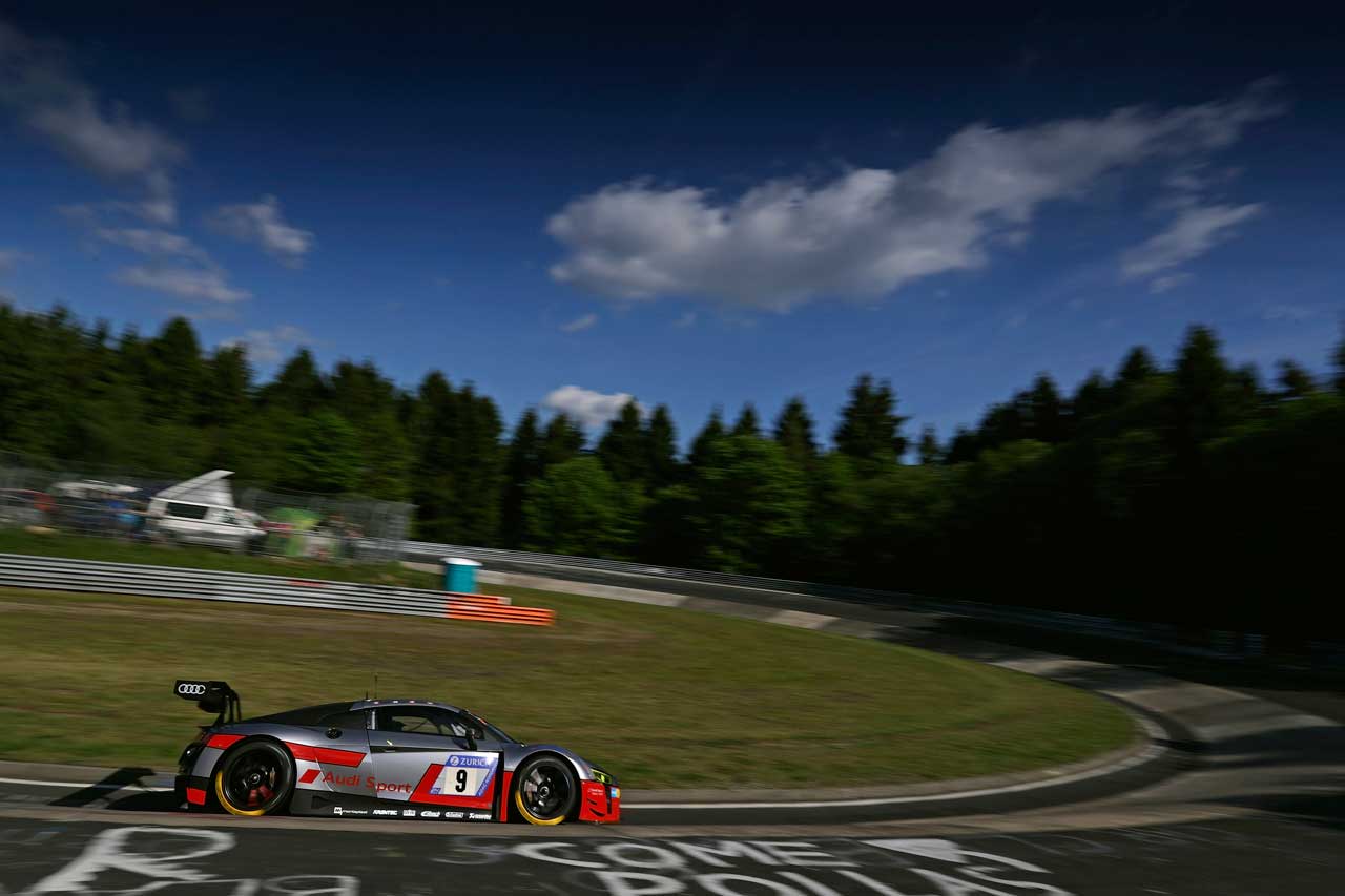 2017年は総合3位となったアウディスポーツ・チームWRTの9号車アウディR8 LMS