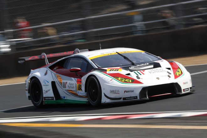 スーパーGT岡山公式テストに参加したマネパ ランボルギーニ GT3