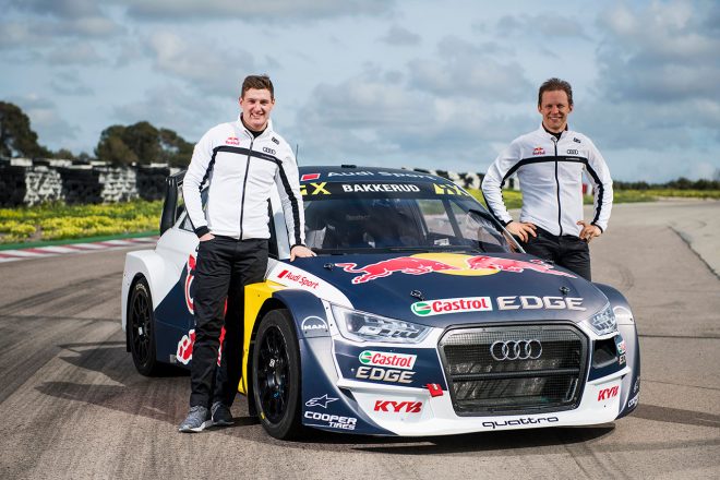EKSアウディスポーツから参戦するマティアス・エクストロームとアンドレアス・バッケルド