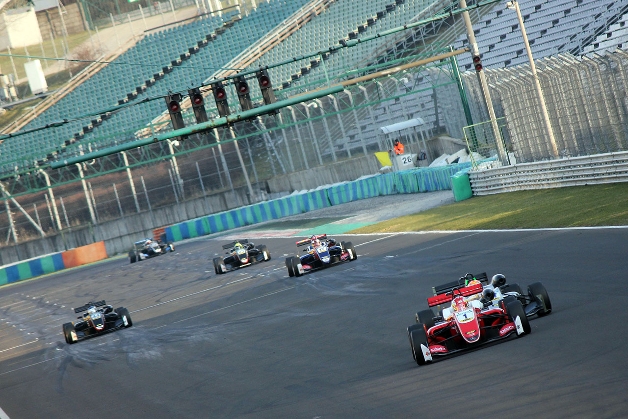 ハンガロリンクで行われたテストの様子