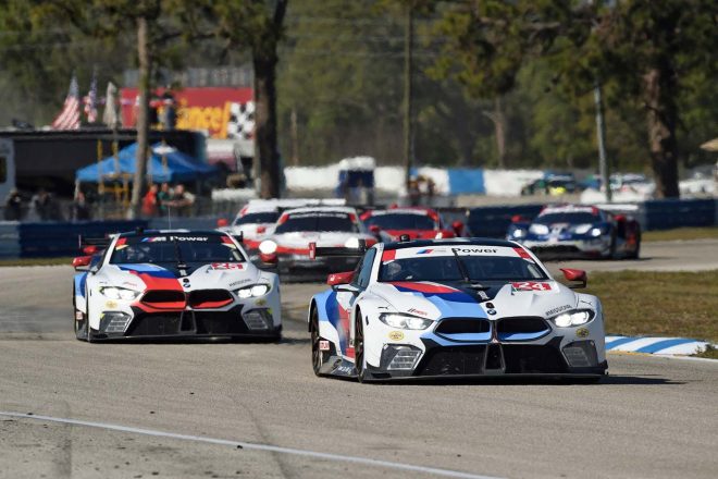 北米のIMSAシリーズで先行デビューを飾ったBMW M8 GTE。第2戦セブリングではポールポジションと2位表彰台を獲得した。