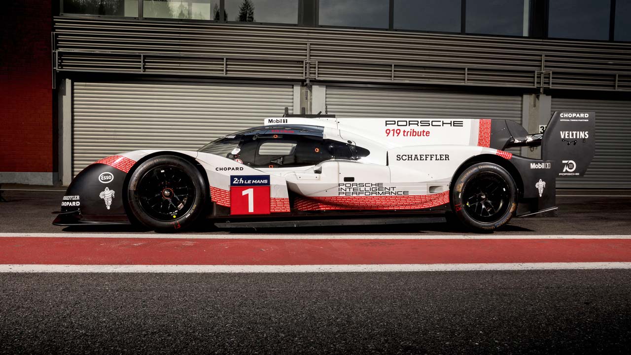 ポルシェ919ハイブリッドEVO サイドビュー