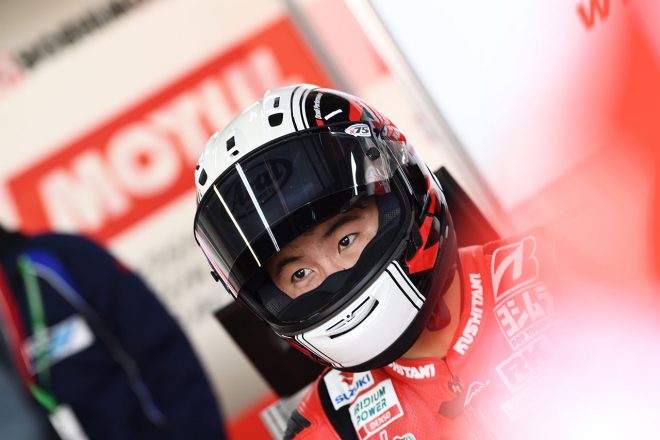 ヨシムラでの初レースで、表彰台まであと一歩まで詰め寄った渡辺