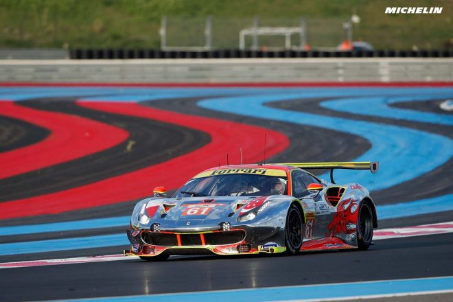 LM-GTEアマクラスを戦うクリアウォーター・レーシングの61号車フェラーリ488 GTE