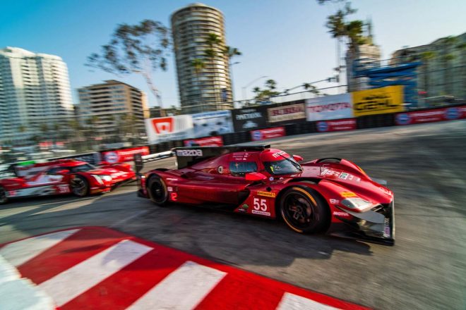 予選3番手タイムをマークした55号車マツダRT24-P DPi