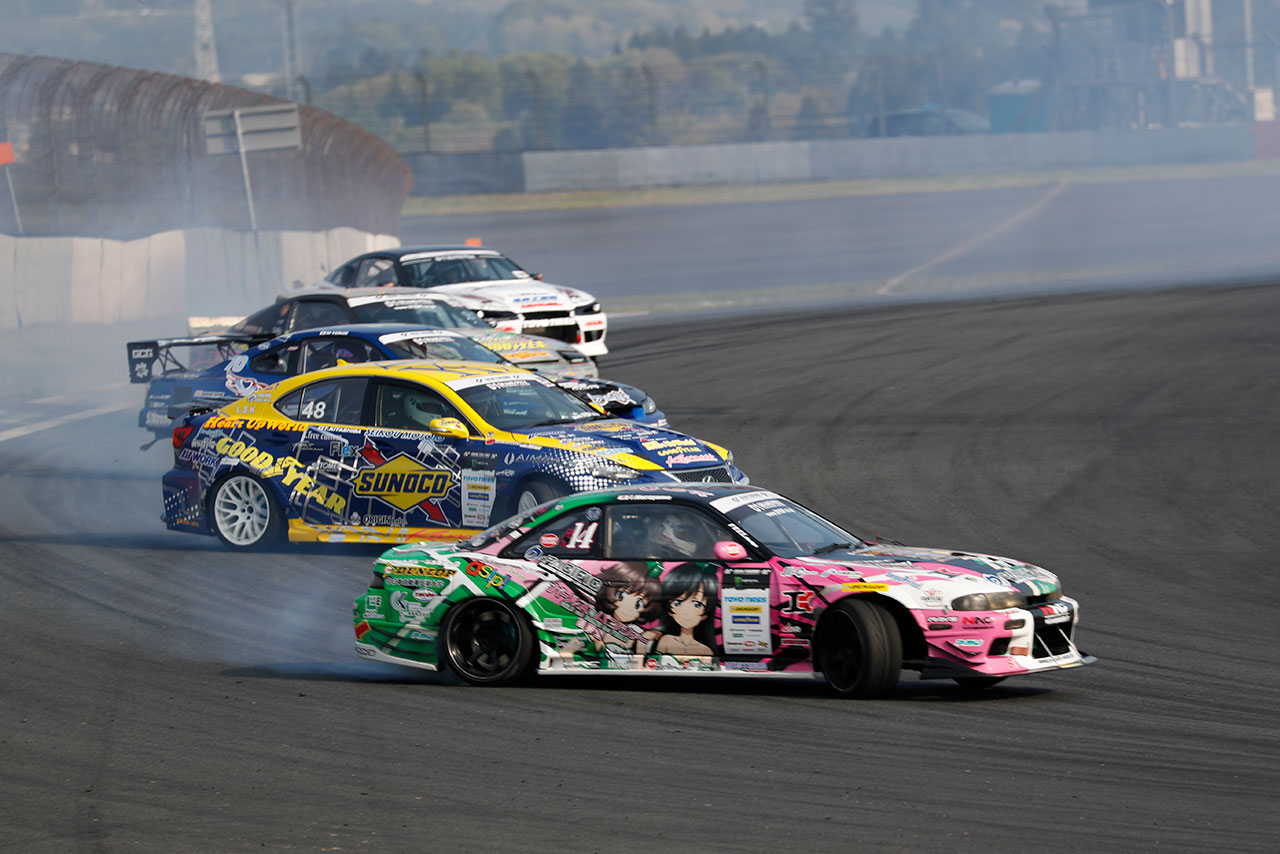 モーターファンフェスタ2018ではD1マシンによるエキシビジョンも開催