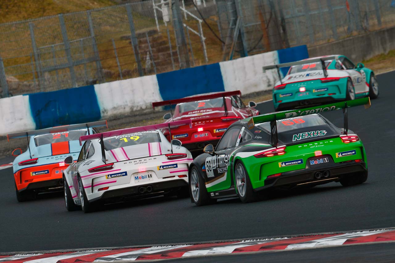 岡山国際サーキットで開催された2018ポルシェカレラカップ ジャパン第1・2戦