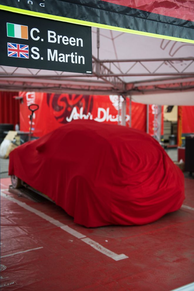 リタイアを余儀なくされたクレイグ・ブリーンのシトロエンC3 WRC