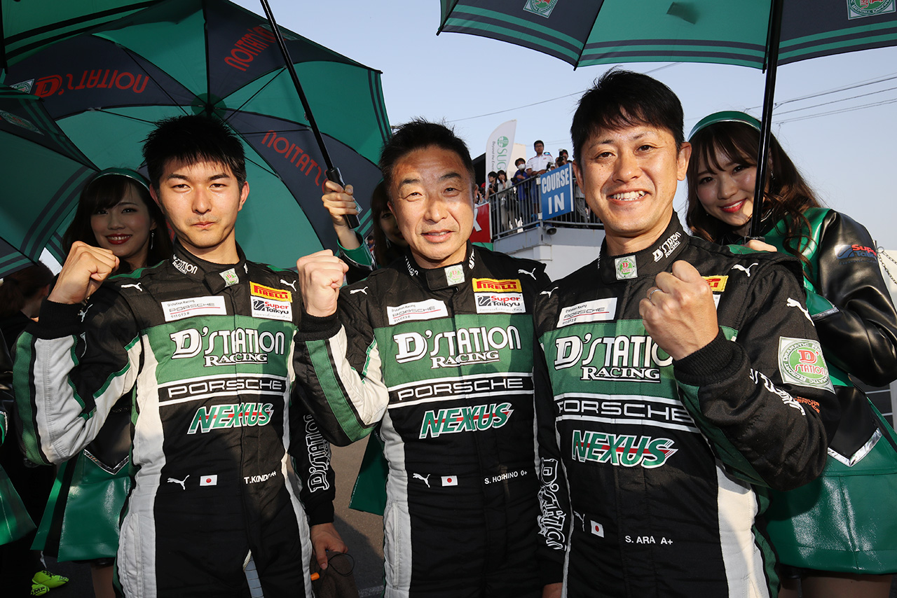 2018年シーズン初優勝の星野敏／荒聖治／近藤翼組