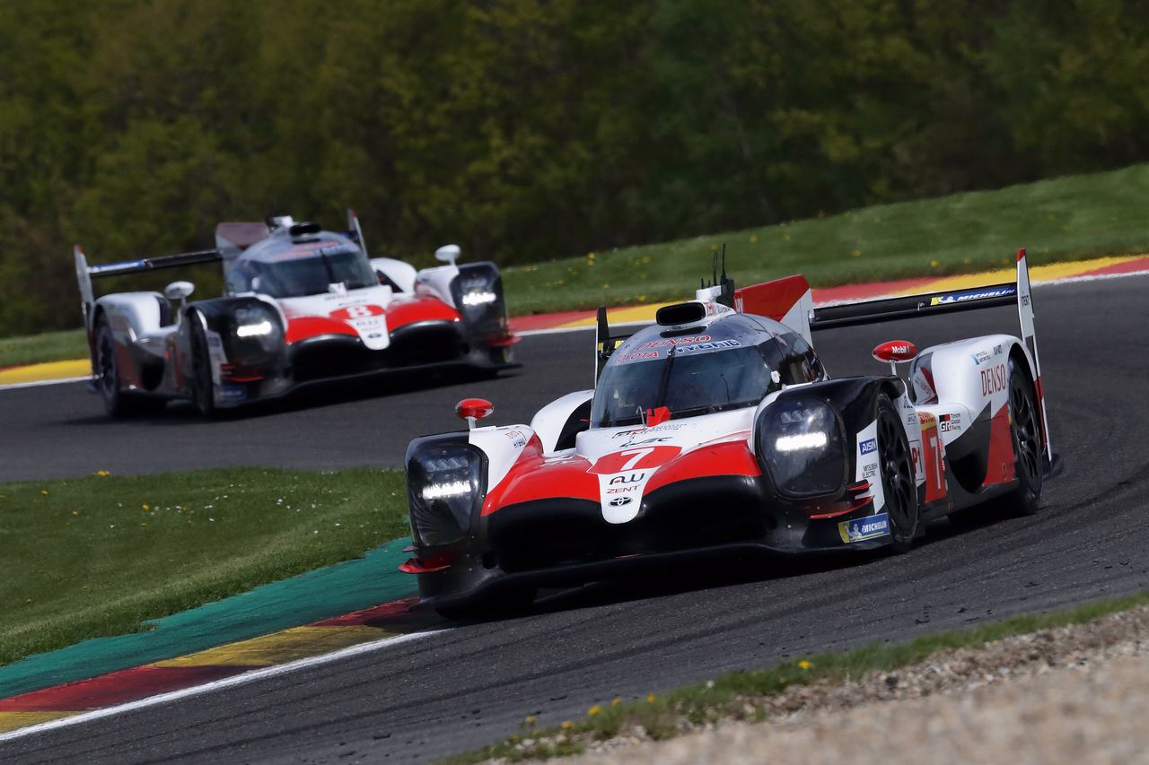 2018／19年WEC開幕戦スパ6時間のポールポジションを獲得した7号車トヨタTS050ハイブリッド