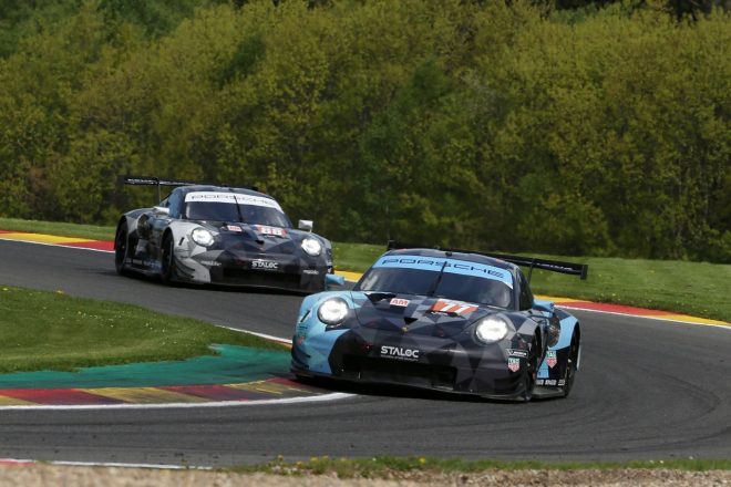 LM-GTEアマクラスのポールを獲得した77号車ポルシェ911 RSR