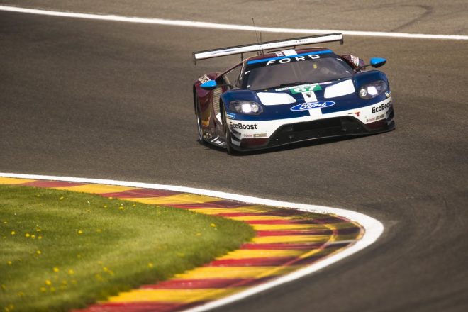 スタートから1時間後、オー・ルージュで大クラッシュを喫した67号車フォードGT