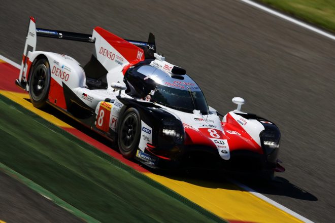 総合優勝を飾った8号車トヨタTS050ハイブリッド