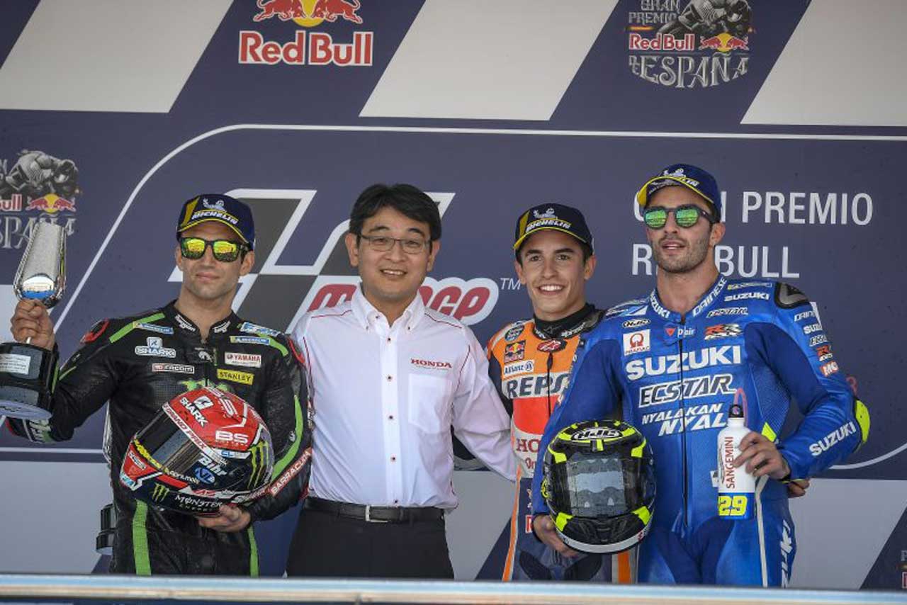 2018MotoGP第4戦スペインGP決勝トップ3