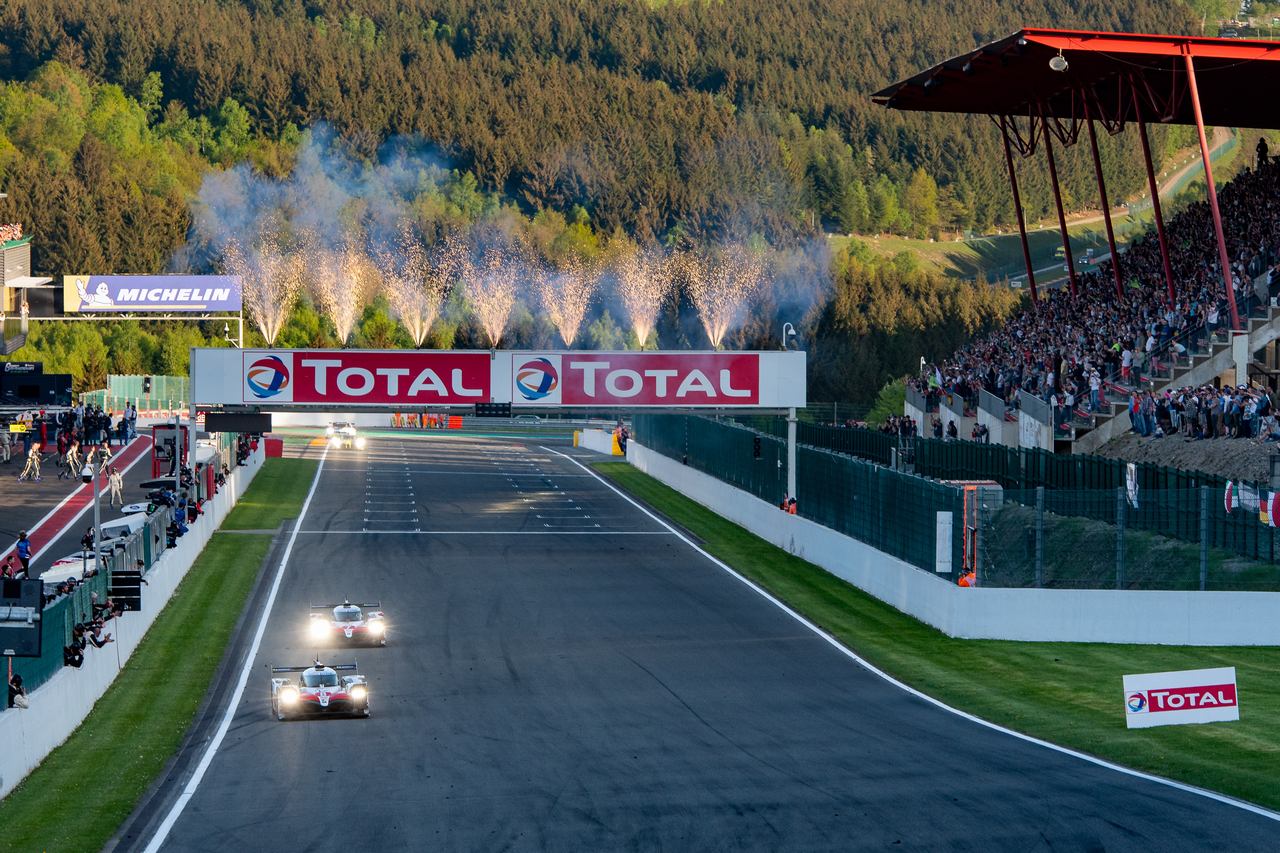 ワン・ツー・フィニッシュを飾ったTOYOTA GAZOO Racingの8号車、7号車トヨタTS050ハイブリッド