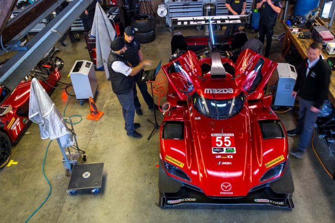 4番手スタートもリタイアに終わった55号車マツダ