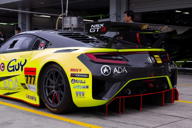第2戦富士搬入日のCARGUY ADA NSX GT3
