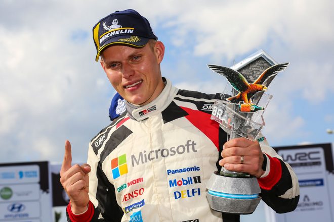 第5戦アルゼンチンで優勝したオット・タナク。好調を維持してラリー・ポルトガルに挑む