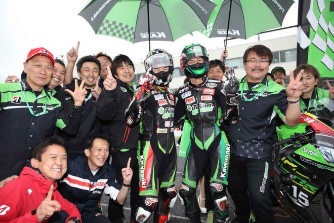 渡辺一馬、松﨑克哉（カワサキ・チームグリーン）