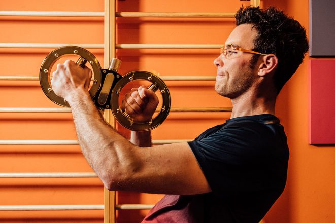 “パワーループ”を呼ばれる機材を使った瞬発力トレーニング