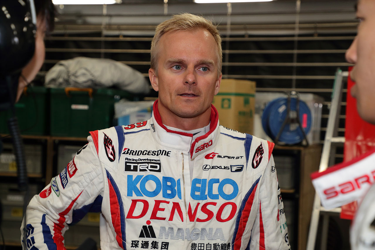 スーパーGT第2戦富士で2位表彰台を獲得したヘイキ・コバライネン（DENSO KOBELCO SARD LC500）