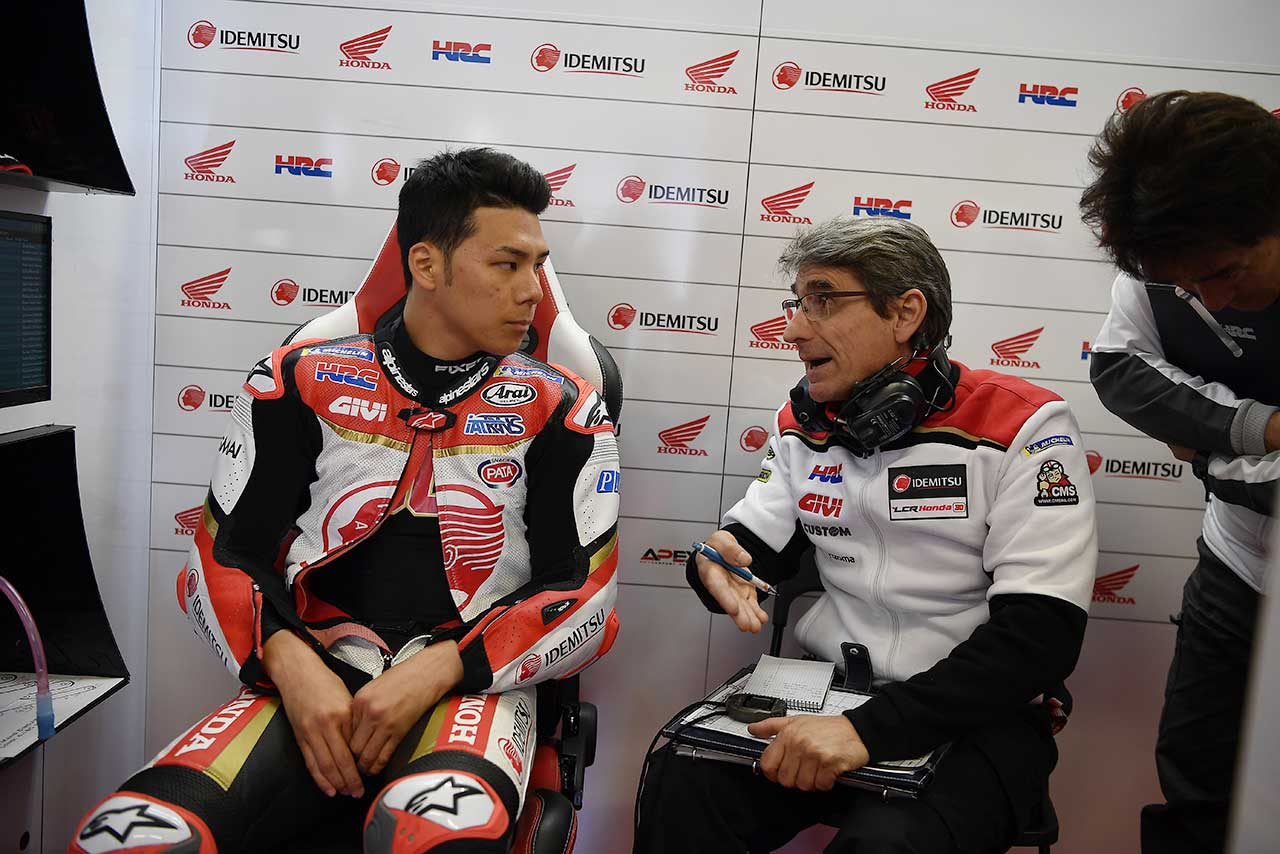 ハイサイド転倒を喫したが幸いにも大きな怪我はなかった