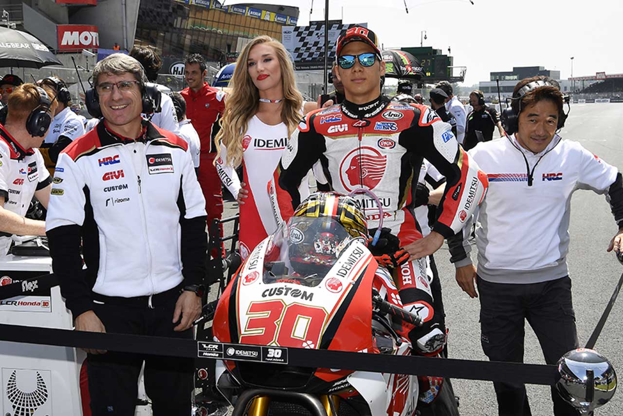 初日フリー走行での転倒の影響で、万全の体調ではなかったという中上