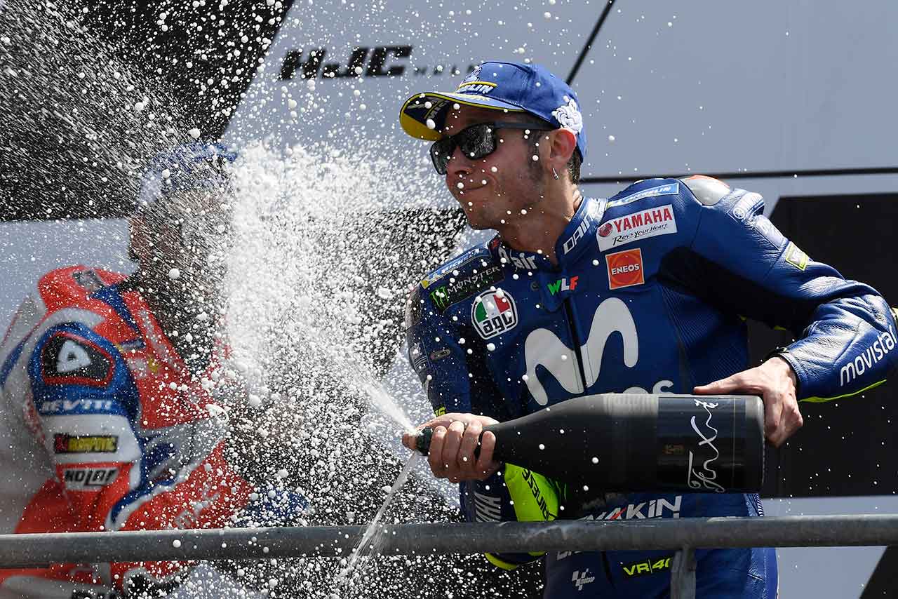 9番グリッドから3位表彰台を獲得したロッシ